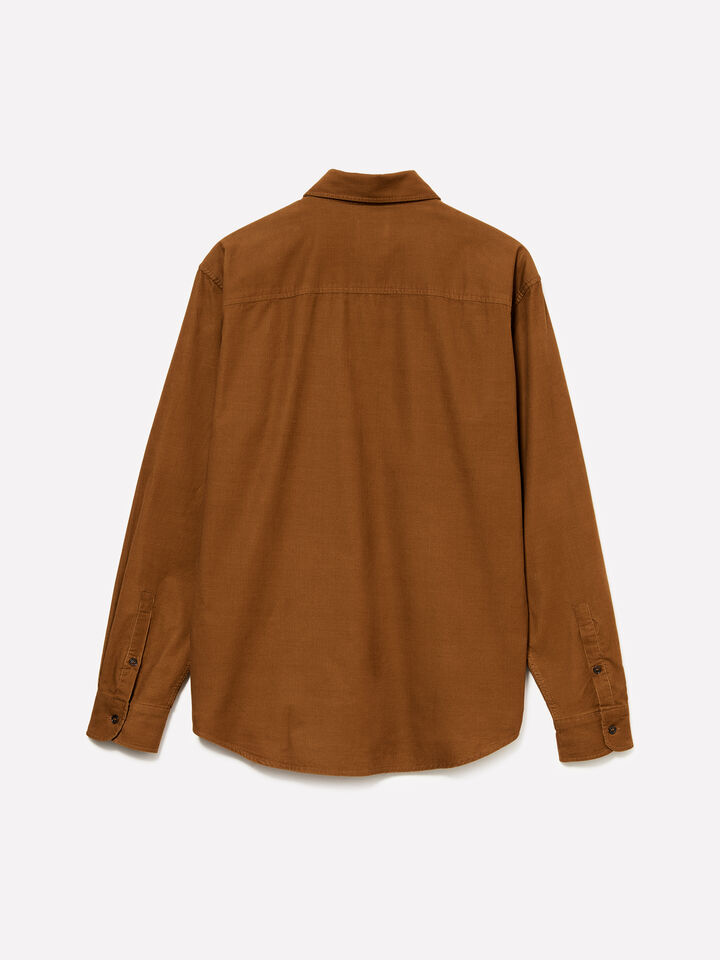 Braunes Cordhemd - regular hemden für herren - Braun | Sisley image number 2
